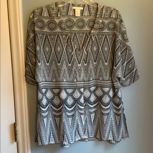 ⭐️ 3 for $23 H&M Sheer Aztec Print Tunic Top